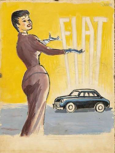 FIAT: Advertising watercolor