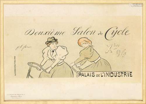 SALON DU CYCLE, J.L.Forain: Advertising lithograph