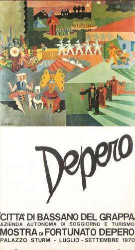 DEPERO: Bassano Del Grappa exhibition 1970