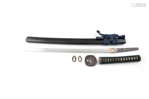 A SAMURAI SWORD, POSSIBLY A KOTO WAKIZASHI O SURIAGE Japan, ...