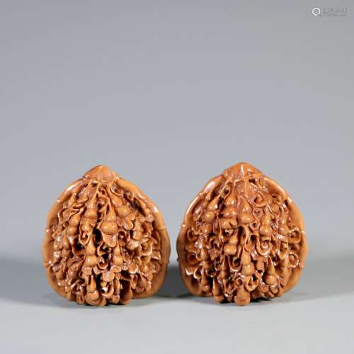 Pair Of Walnuts, China