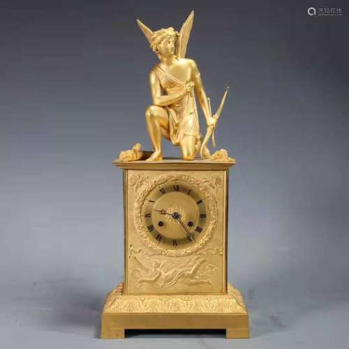 Bronze Gold Gilded Desk Clock , China