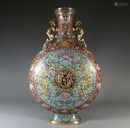 Cloisonne Bottle, China