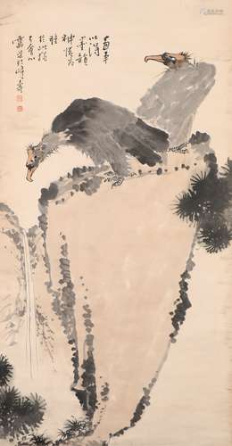 Ink Painting Of Eagle - Pan Tianshou, China