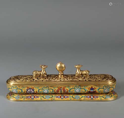 Cloisonne Incense Box, China