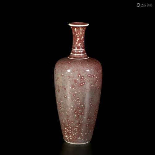 Red Glaze Prunus Vase , China