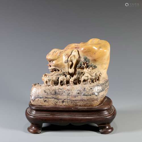 Shoushan Stone Shanzi Ornament , China