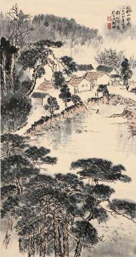 Ink Painting Of Landscape - Qian Songyan, China