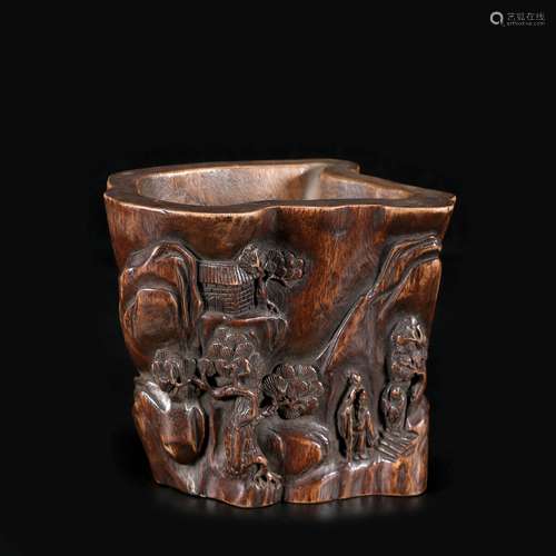 Agarwood Brush Pot, China