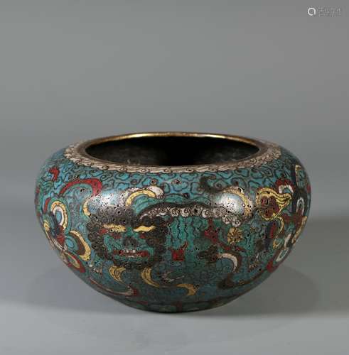 Cloisonne Water Vessel, China