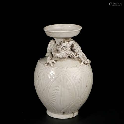 White Glaze Bottle, China