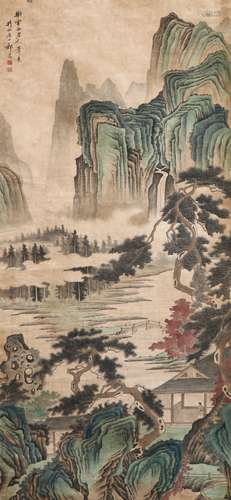 Ink Painting Of Landscape - Qi Kun, China