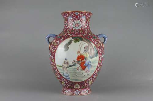 Qing Dynasty Daoguang Period Famille Rose Porcelain 