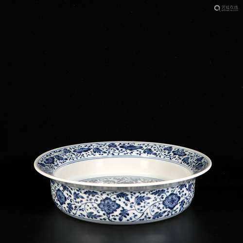 Blue And White Porcelain Washer, China