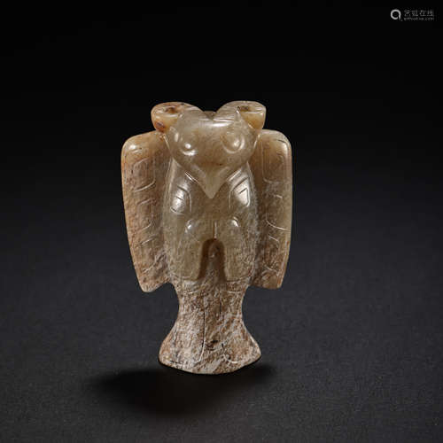 HETIAN JADE BIRD, HAN DYNASTY, CHINA