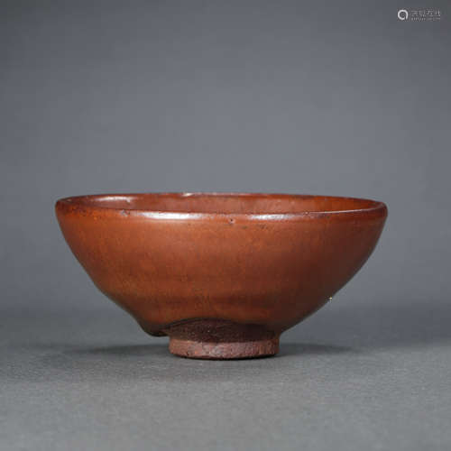 CHINESE SOUTHERN SONG DYNASTY JIAN WARE PERSIMMON RED GLAZE ...