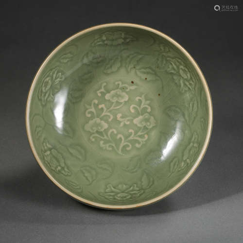 CHINESE NORTHERN SONG DYNASTY YAO ZHOU WARE GREEN GLAZE FLOW...