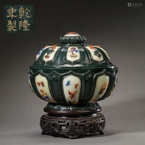 JADE BOWL FROM THE QIANLONG PERIOD, CHINA