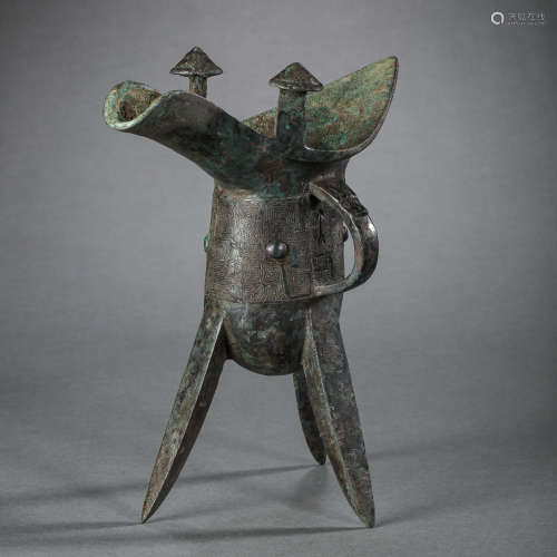 CHINA WARRING STATES PERIOD BRONZE GOBLET