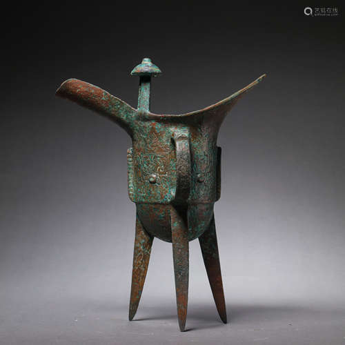 CHINESE HAN DYNASTY BRONZE GOBLET