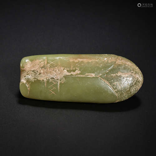 HETIAN JADE PENDANT, RED MOUNTAIN CULTURE, CHINA