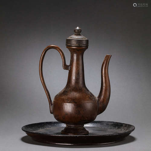 CHINESE LIAO DYNASTY LACQUERWARE EWER