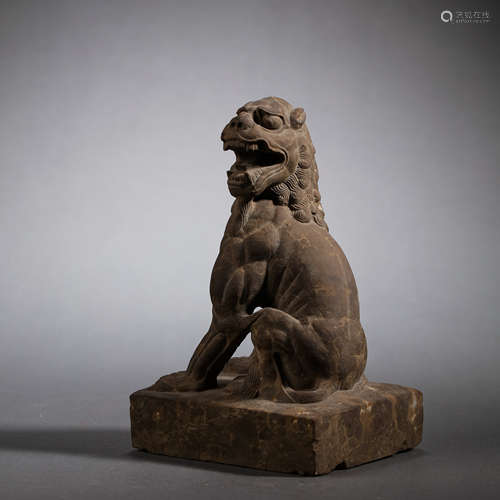 CHINESE STONE LION STATUE, TANG DYNASTY