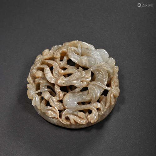 HETIAN JADE ORNAMENT, LIAO DYNASTY, CHINA