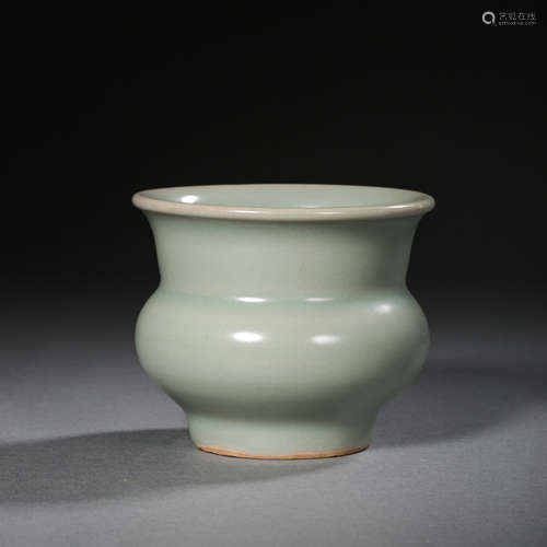 CHINESE SOUTHERN SONG DYNASTY LONGQUAN WARE GREEN GLAZE SLAG...