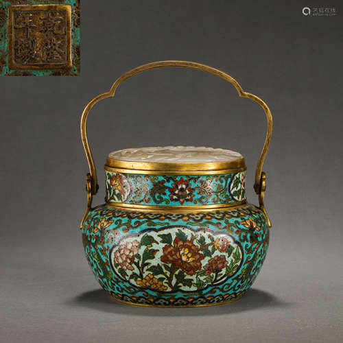 CLOISONNE GIRDER JAR, QIANLONG PERIOD, QING DYNASTY, CHINA