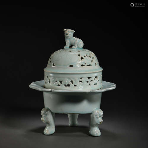 CHINESE SOUTHERN SONG DYNASTY HUTIAN WARE GREEN GLAZE BEAST ...