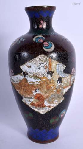 A RARE LATE 19TH CENTURY JAPANESE SATSUMA VASE overlaid with...