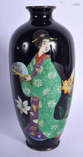 AN EARLY 20TH CENTURY JAPANESE MEIJI PERIOD CLOISONNÉ ENAMEL...