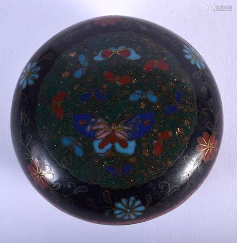 A LATE 19TH CENTURY JAPANESE MEIJI PERIOD CLOISONNÉ ENAMEL B...