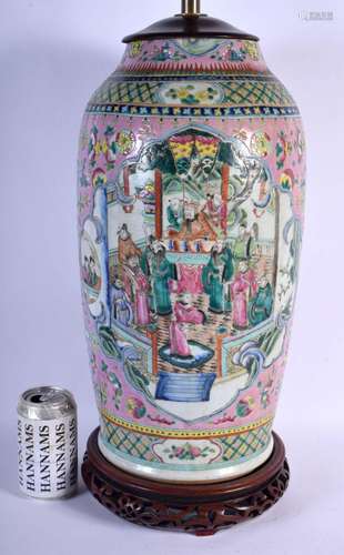 A VERY LARGE 19TH CENTURY CHINESE FAMILLE ROSE STRAITS TYPE ...