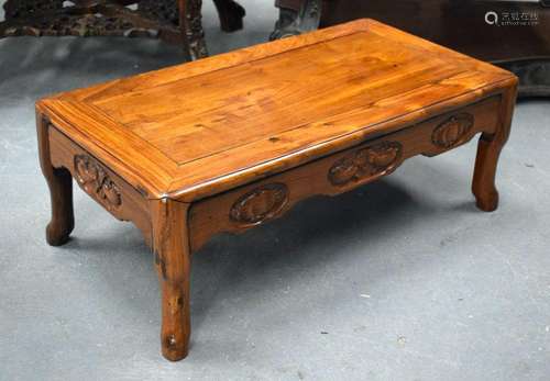 A FINE LATE 19TH CENTURY CHINESE HARDWOOD RECTANGULAR KANG T...