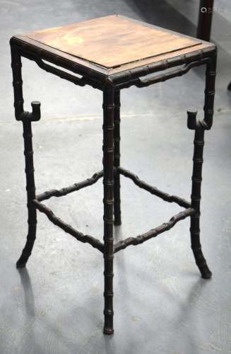 A LATE 19TH CENTURY CHINESE BAMBOO FORM OCCASIONAL TABLE OF ...