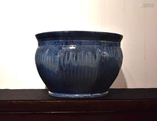 Large Blue Glazed Hibachi/Jardineer