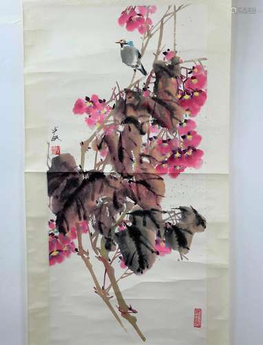 A Chinese Painting By Lu Peiming