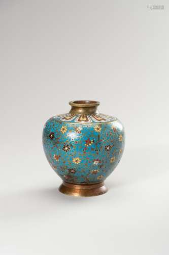 A CLOISONNÉ ENAMEL VASE