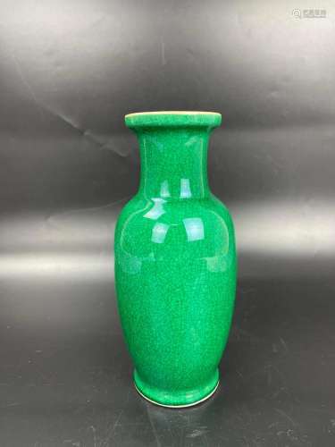 A Chinese Green Glaze Porcelain Vase