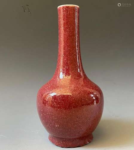 A Chinese Antique Red Glaze Porcelain Vase