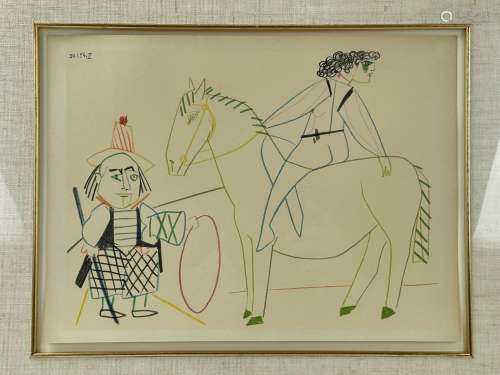 Pablo Picasso Circus Rider II Lithograph