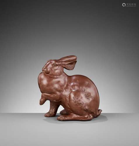 SHIHO: A FINE BRONZE OF A HARE