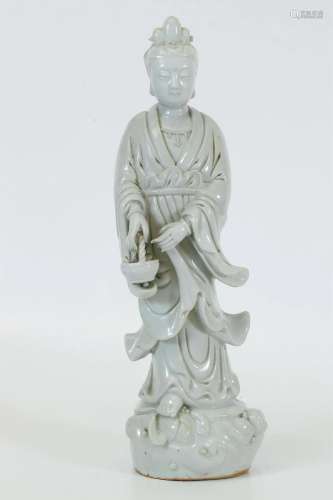 White Glazed Statue of Avalokitesvara