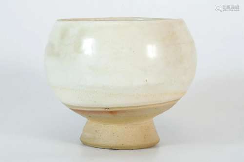 White Glazed Stem Bowl