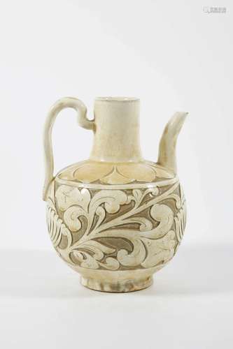 Cizhou Kiln Cuttde Decordtion Ewer