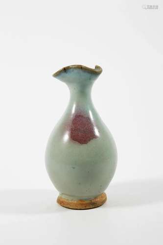 Jun Kiln Vase with Floral Mouth Design