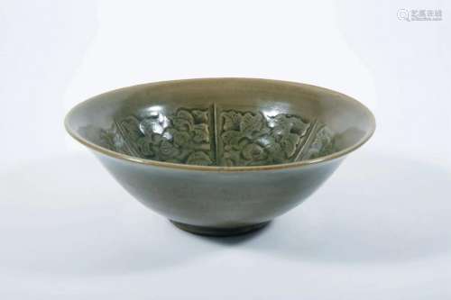 Large Bowl with Floral Design, Yaozhou Kiln