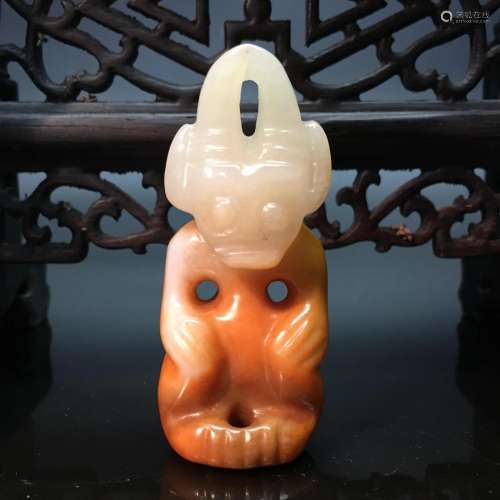 Chinese Hetian Jade Figure